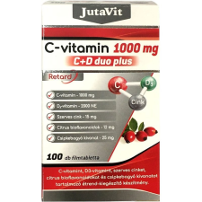 JutaVit c-vitamin 1000 C+D duo plus tabletta 100 db vitamin és táplálékkiegészítő