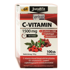 JutaVit c-vitamin 1500 mg+d3+cink+csipkebogyó+acerola kivonattal 100 db vitamin és táplálékkiegészítő