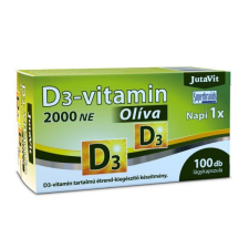 JutaVit D3-vitamin 2000NE olíva lágykapszula 100db vitamin és táplálékkiegészítő