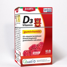 Jutavit D3-Vitamin Gumivitamin Málna Ízű, 60 db vitamin és táplálékkiegészítő