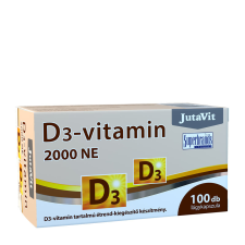 JutaVit D-vitamin (50μg) 2000 NE (100 Lágykapszula) vitamin és táplálékkiegészítő