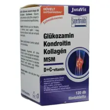 JutaVit Glükozamin-szulfát + Kondroitin-szulfát Kollagén MSM D+C filmtabletta 120db vitamin és táplálékkiegészítő