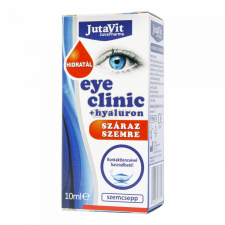 JutaVit Jutavit Eye Clinic + Hyaluron szemcsepp száraz szemre 10 ml gyógyhatású készítmény