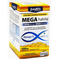 JutaVit Jutavit Mega Omega-3 halolaj lágykapszula 100 db vitamin és táplálékkiegészítő