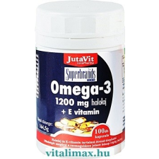 JutaVit JutaVit Omega-3 1200 mg halolaj + E-vitamin kapszula - 100 db vitamin és táplálékkiegészítő