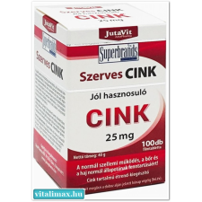 JutaVit Jutavit Szerves Cink 25 mg - 100 db vitamin és táplálékkiegészítő
