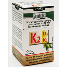 Jutavit K2 (120µg) + D3 (2200NE) + K1 (700µg) vitamin lágyzselatin kapszula 60 db gyógyhatású készítmény