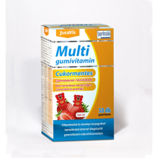 JutaVit Multivitamin Gumi Cukormentes eper ízű - 50 db vitamin és táplálékkiegészítő