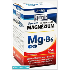 JutaVit Szerves MAGNÉZIUM+B6+D3 - 70 db filmtabletta vitamin és táplálékkiegészítő