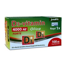 JuvaPharma JUTAVIT D3-VITAMIN 4000 NE OLÍVA 100 DB vitamin és táplálékkiegészítő