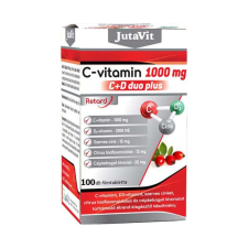 JuvaPharma Kft JutaVit C-vitamin 1000 mg C + D duo plus retard filmtabletta 100x vitamin és táplálékkiegészítő
