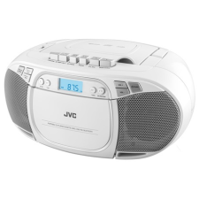 JVC RCE451W rádiós magnó hordozható cd és kazettás rádió hangszóróval