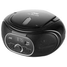 JVC RDE221B CD-s rádiómagnó, fekete hordozható cd és kazettás rádió hangszóróval