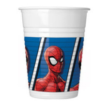 JVL Spiderman Team Up, Pókember műanyag pohár 8 db-os 200 ml party kellék