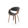 K544 szék, szín: fekete/dió