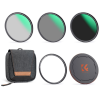 K&F Concept Mágneses Objektív Szűrő Kit - (CPL +ND8 +ND64) + Objektív sapka + Tok - 95mm