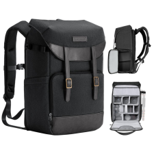 K&amp;F Concept Urban Wander Kamera táska/ Fotós Hátizsák (20L) - Fekete fotós táska, koffer