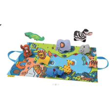 K's Kids Ks Kids Dzsungel játszószőnyeg, állatfigurákkal, KA10744-GB játszószőnyeg