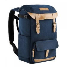 K-F CONCEPT Beta Zip fotós hátizsák 17L szövet kék fotós táska, koffer
