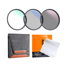 K&F Concept Professzionális szűrő szett + szűrőtartó tok (UV+CPL+ND4) 40,5mm objektív szűrő