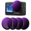  K&F Concpet DJI Action 3/4/5 Pro 2in1 szűrőszett, ND8+PL, ND16+PL, ND32+PL, ND64+PL