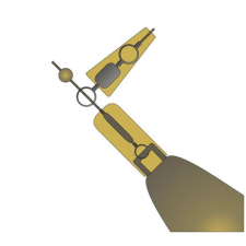 K-Karp Slide Heli Rig 3db, csúszó helikopter szerelék horgászkiegészítő