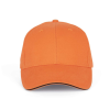 K-UP Baseball sapka, KP011, 6 paneles, Orange Zest/Dark Grey