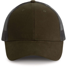 K-UP hálós baseball sapka hat paneles, poliészter KP158, Dark Khaki/Dark Grey munkaruha