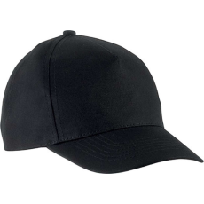 K-UP KP149 gyerek, 5 paneles pamut baseball sapka K-UP, Black-U