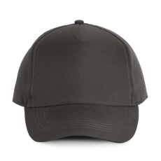 K-UP poliészter 5 paneles baseball sapka KP157, Dark Grey