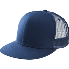 K-UP Uniszex sapka K-UP KP113 Trucker Flat peak Cap - 6 panels -Egy méret, Navy