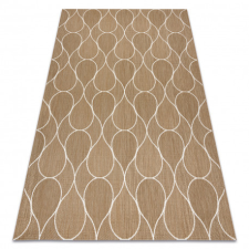  Kab. Fonott sizal flat szőnyeg 49379265 Cseppek bézs 200x290 cm lakástextília