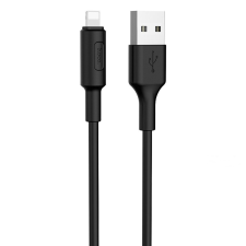  Kábel: HOCO X25 - USB / Lightning fekete kábel, (2,4A) 1m kábel és adapter