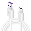  Kábel: Huawei - USB / TYPE-C (USB-C) fehér kábel, (5A) 1m