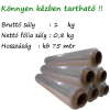 Kábel-Trend Csomagoló sztreccs fólia 1kg-os, 23my, natúr ,75 mtr