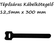 Kábel-Trend Tépőzáras kábelkötegelő 12.5x300 Fekete barkácsolás, csiszolás, rögzítés