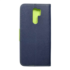 KABURY Fancy flipes tok Xiaomi redmi 9 sötétkék / lime telefontok tok és táska