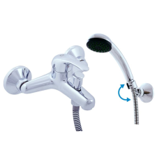 Kád csaptelep RAV SLEZÁK SÁZAVA zuhanyszettel együtt 100 mm króm SA354.02 csaptelep