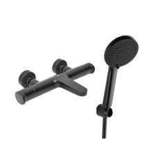 Kád csaptelep SAT Dark fürdőkádas készlettel 150 mm króm SATBSDA222CSET1 csaptelep