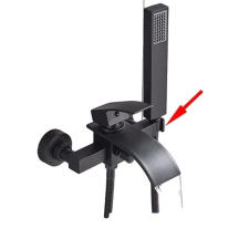  Kádos csaptelep, tartós kerámia szelep, modern kialakítás, Matt fekete C csaptelep