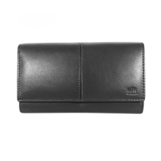 Kadro Carelli Nagyméretű női bőr pénztárca fekete színben