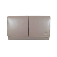 Kadro Carelli Nagyméretű női bőr pénztárca szürke színben pénztárca