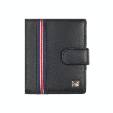 Kadro Choice Patentos férfi bőr pénztárca díszcsíkkal, fekete színben pénztárca