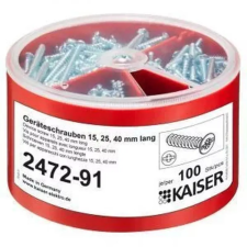 KAISER GmbH &amp; Co. KG Kaiser 2472-91 3×100 darabos készülékrögzítő csavarkészlet villanyszerelés
