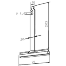 Kaiser Nienhaus Rögzítő rugó Redőnyök részére620093 (620093) redőny