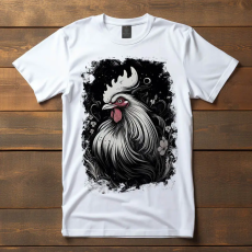  Kakas póló (Férfi)(Fekete-fehér)