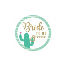  Kaktuszos Bride to Be kitűző ajándéktárgy
