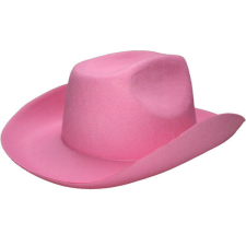 Kalap, textil, cowboy, rózsaszín, felnőtt méret jelmez