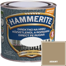  KALAPÁCSLAKK ARANY - HAMMERITE FÉMFESTÉK - KÖZVETLENÜL A ROZSDÁRA - 0,25L zománcfesték
