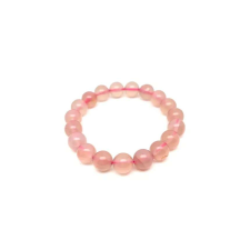 Kalcedon pink golyó karkötő 10mm karkötő